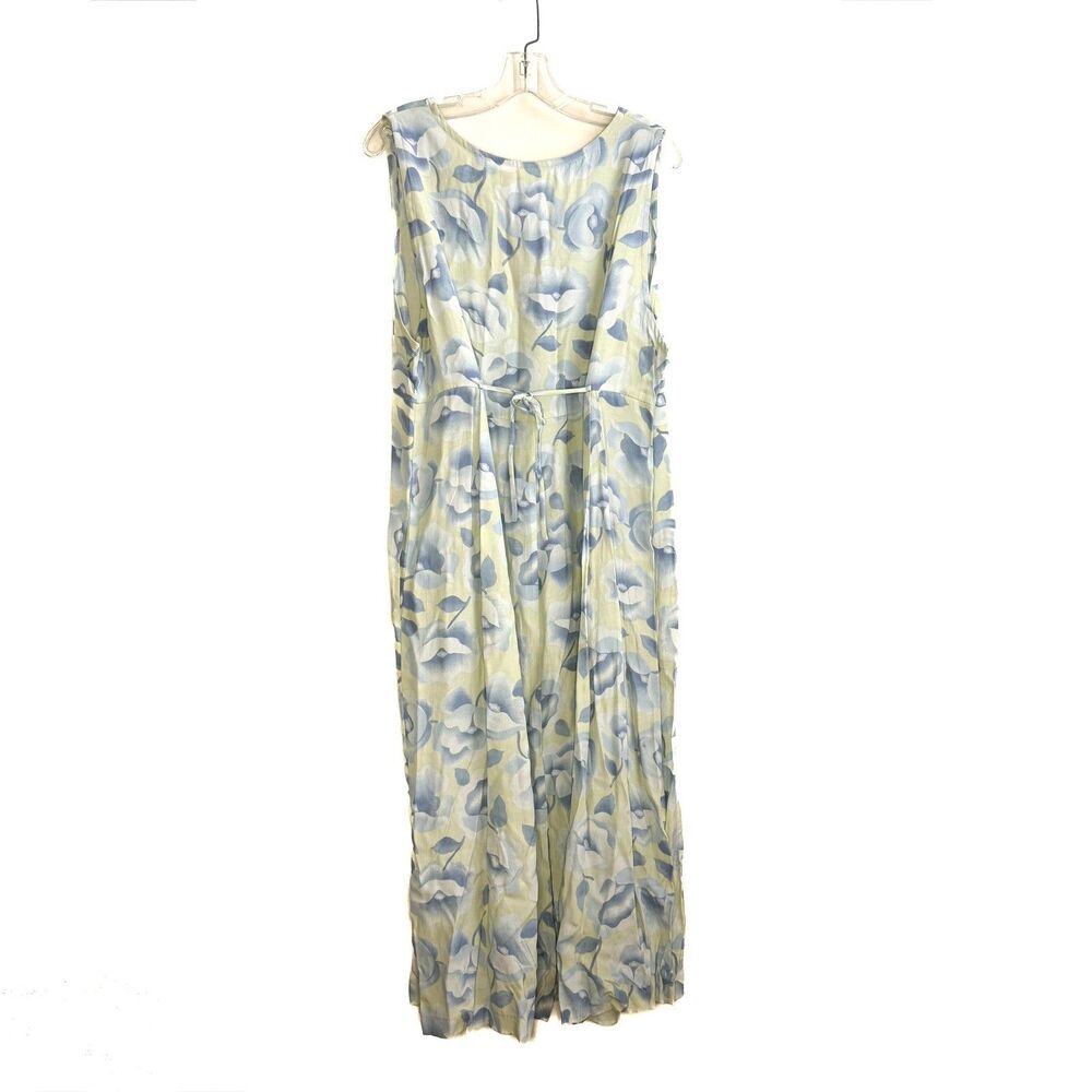 Vintage 90s Disney Winnie The Pooh Floral Maxi Dress Sleeveless Whimsical L - Picture 3 of 5